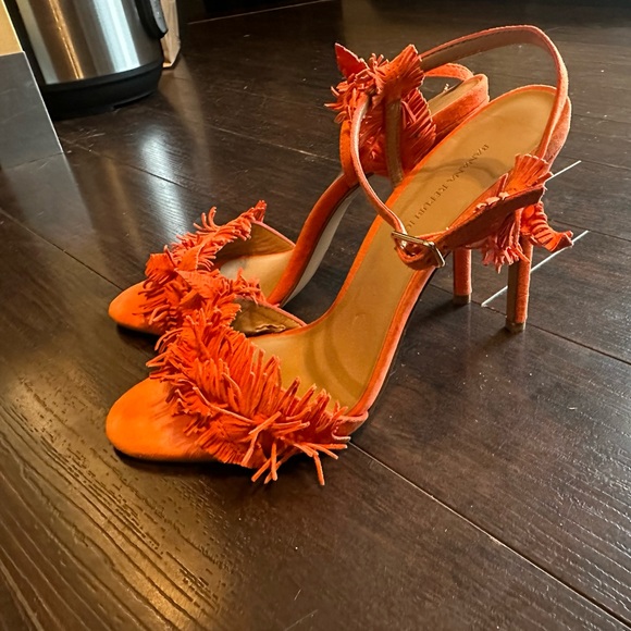 Banana Republic size 9.5 orange heels - Picture 1 of 5